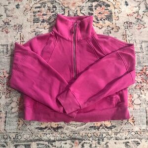 Lululemon Scuba Oversized Funnel Neck Half Zip Sz Xs/s Pink $118